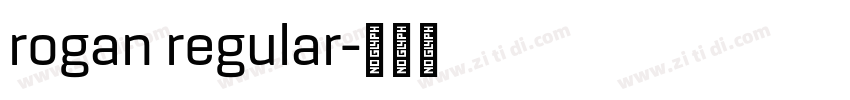 rogan regular字体转换